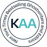 Kevin Anderson & Associates logo Circle emblem stating New York Times Bestselling Ghostwriters and Editors around the letters KAA
